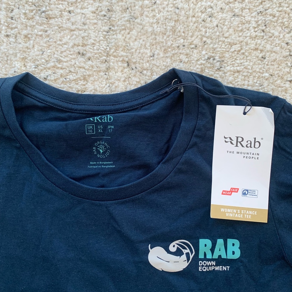 Rab blue navy T-shirt